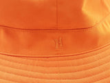 Hermes Embroidered H Logo Orange Bucket Hat Size 59 Do0926wxzde