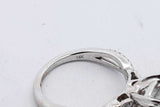 1.7ctw Princess Cut Diamond Ring 14k White Gold 3.7 Grams Size 4.5 Eb0926wxxzsa