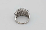2.3cttw Diamond Ring In 10k White Gold 6.1 Grams Size 7 Eb0926ixzsa