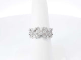 0.13 Cttw Diamond & 18k White Gold Openwork Butterfly Motif Ring 3.8 Grams Size 7 Fw00726ocrdu