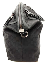 Gucci 339551 Gg Black Canvas Dome Satchel Shoulder Bag Do1225rxde