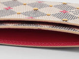 Louis Vuitton Damier Azur Flower Studded Card Holder Wallet Eb0326orxsa