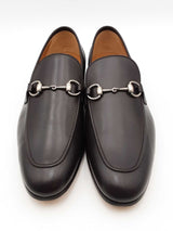 Gucci Jordaan Dark Brown Leather Loafers Size 11 Eb0726oxzsa