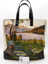 Dolce & Gabbana Alta Moda "Lago Di Como" Canvas Tote Bag Eb0326rxzde