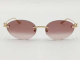 Cartier Burgundy Grad Lenses Gol Mirror Gold Sunglasses With Case Aa0826rzxsa