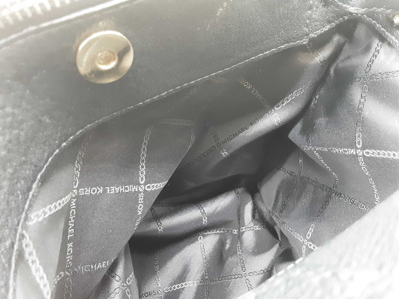 Michael Kors Greta Black Leather Tote Bag Do0525sxde