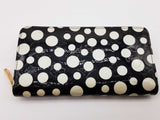 Louis Vuitton X Kusama Monogram Embossed Black White Pokodots Wallet Do0526prxde