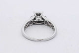0.83cttw Diamond Ring In 10k White Gold 4 Grams Size 8.25 Eb0926oxzsa