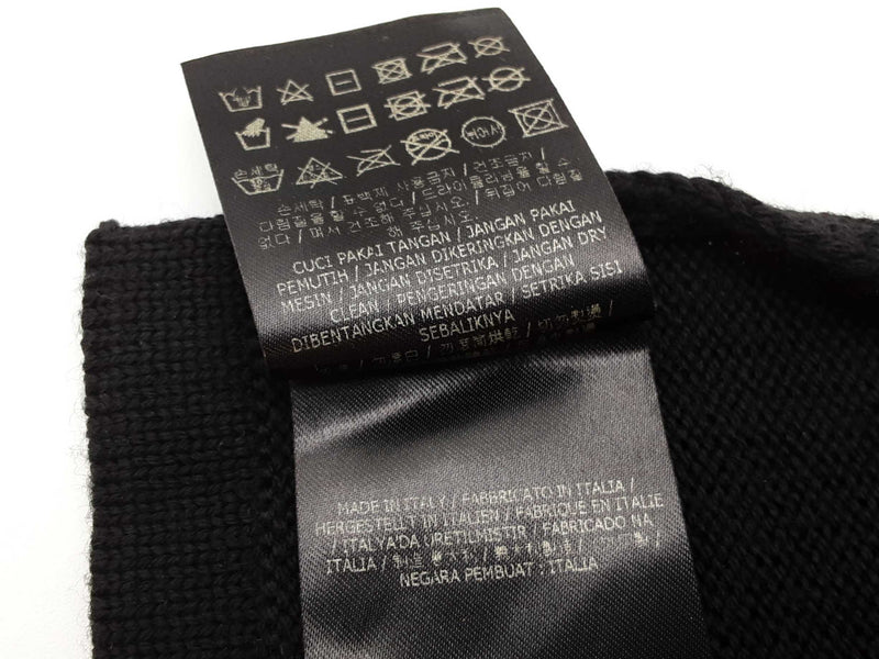 Fendi Monster Black Wool Scarf Do1025oxzde