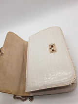 Valentino Garavani Rockstud Glam Lock Croc Embossed Leather Bag Eb0326lrxzde