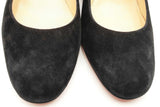 Christian Louboutin Miss Sab 55 Black Suede Pumps Size 37 Eb0426lxzsa