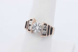 1.13cttw Diamond Ring In 10k Yellow Gold 5.3 Grams Size 7.25 Eb0326lwrdu