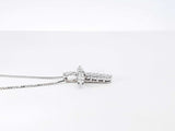 0.44 Cttw Diamond & 10k Gold Cross Pendant Necklace 2.7 Gram 18 Inch Fw0826ozxdu