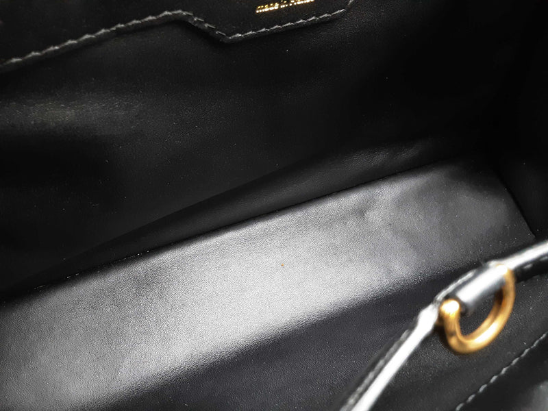 Louis Vuitton Capucine Black Tweed Patent Leather Handbag Do0625ooxzde
