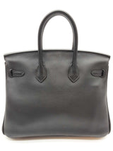 Hermes Birkin 25 Noir Black Swift Gold Hardware Handbag Do1125lirxzde