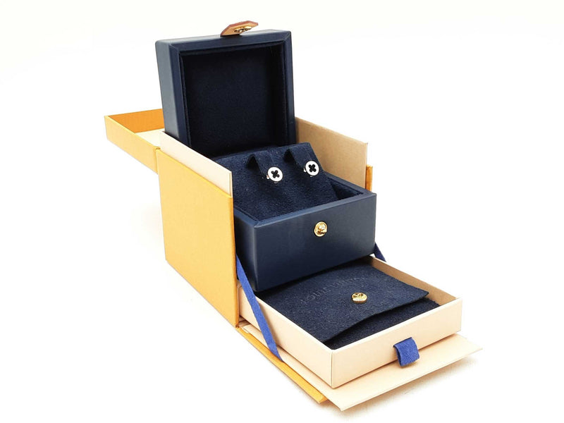 Louis Vuitton Empreinte Stud Earrings In 18k White Gold 3.1 Grams Fw1125rzxdu