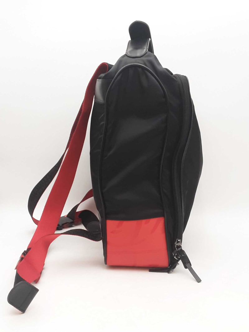 Christian Louboutin Nylon Backpack Black And Red Aa0325oxzsa