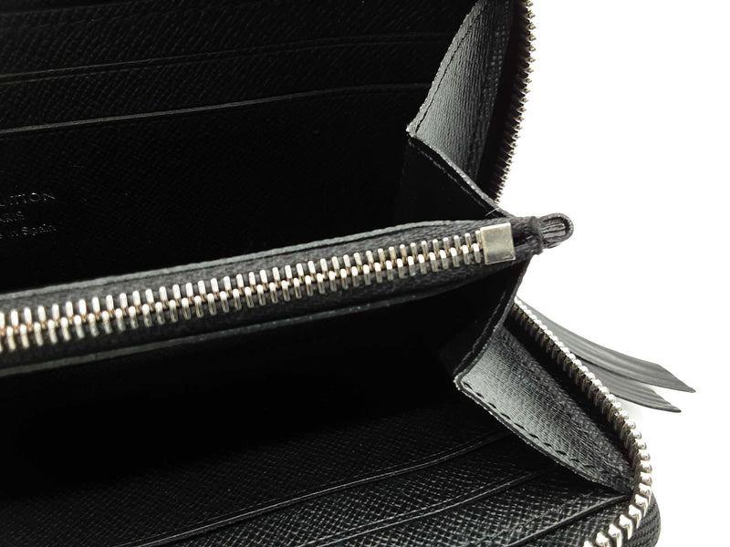 Louis Vuitton Black Epi Leather Zipper Wallet Do0625crde