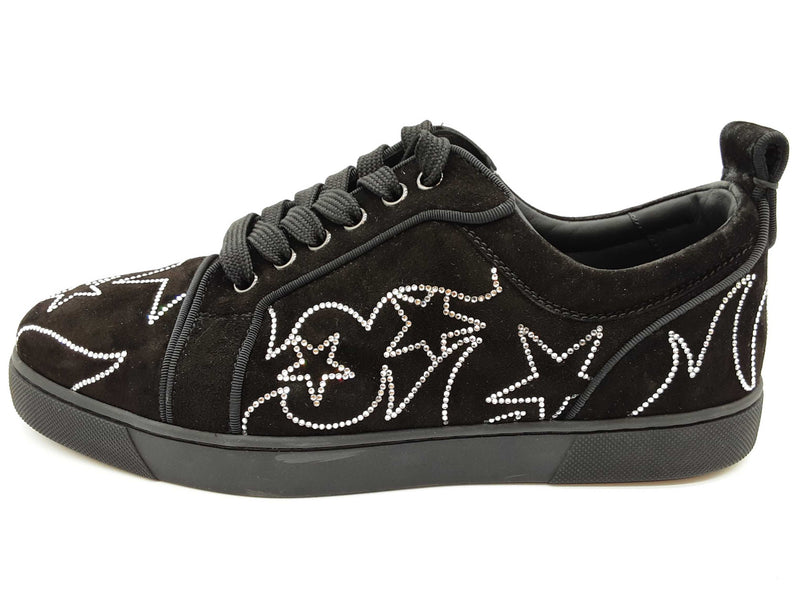 Christian Louboutin Giddy Viera Strass Black Suede Shoes Size Eu 40 Do0825oxzde