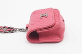 Chanel Camellia Embossed Pink Leather Airpod Pro Case With Chain Eb0626lrxsa