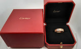 Cartier 18k Rose Gold Apptox. 0.66ctw Diamond Love Ring Eb0424rxxzsa