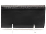 Fendi Mirco Ff Logo Long Flap Wallet Black Aa0126lrzsa