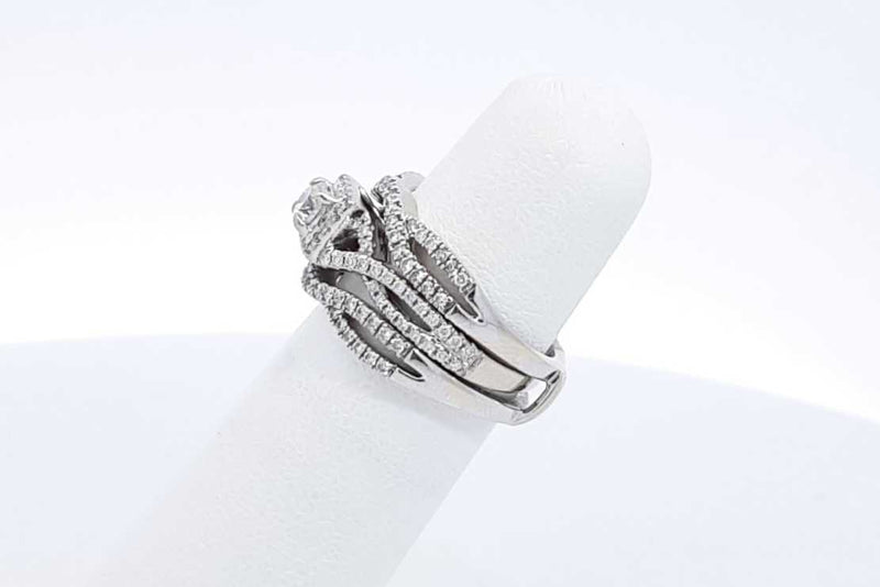 Approx. 2.68ctw Diamond Ring In 14k White Gold 6.3 Grams Size 4.5 Eb0924wxzdu