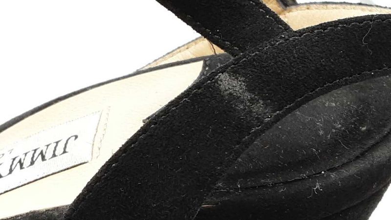 Jimmy Choo Black Velvet Maple Platform Pumps Size 38 Eb1125lxzdu