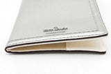 Kate Spade Silver Metallic Leather Passport Holder Wallet Eb1025lrdu