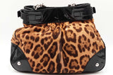 Dolce & Gabbana Miss Silky Leopard Print Calf Hair & Leather Satchel Eb0226lxzdu