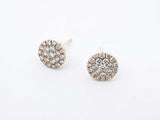 0.88 Cttw Diamond & 10k Yellow Gold Double Halo Earrings 1.5 Grams Fw0626oxzdu
