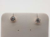 1.02 Cttw Lab Grown Diamonds 14k Yg 0.8g Screw Back Stud Earrings Do0726orxde