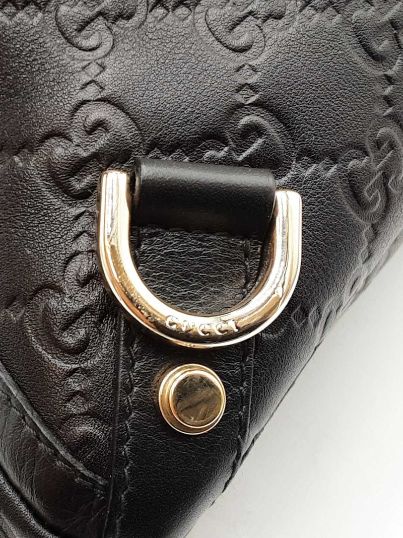 Gucci Abbey Tote Bag In Gg Guccissima Black Leather Fw0525orzdu