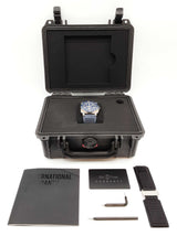 Bell & Ross 42mm Diver Blue Dial Rubber Band Steel Automatic Watch Do0825rxzde