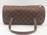 Louis Vuitton Damier Ebene Papillon 28 Brown Handbag Aa0126wrzsa