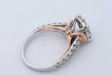 1.1cttw Diamond Ring In 14k White Gold 5.2 Grams Size 7 Eb0226rxzde