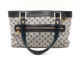 Louis Vuitton Mini Lin Lucille Pm Navy & Gray Monogram Canvas Tote Fw0926orxdu