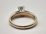 0.90 Carat Diamond 18k White Gold 5.4g Solitare Ring Size 6 Do0824loxzde