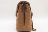 Yves Saint Laurent Chevron Quilted Leather Loulou Shoulder Bag Eb0626exzsa