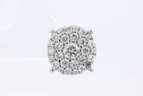 0.65ctw Diamond Stud Screwback Earring In 10k White Gold 2.4 Grams Eb0425lcxdu