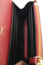 Cartier Panthere Graphique Burgundy Leather Wallet Eb1026wxzde