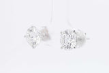 3.9cttw Lab Grown Diamond Stud Earrings In 14k White Gold 1.9 Grams Eb0726crxsa