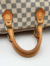 Louis Vuitton Damier Azur Speedy 35 Top Handle Bag Eb0924oxzdu