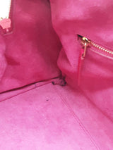 Yves Saint Laurent Fuchsia Leather 2 Way Duffle Bag Eb0526pssde