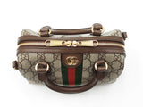 Gucci Ophidia Small Boston Bag In New Gg Monogram Coated Canvas Fw0526izxdu
