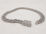 42.4 Cttw Diamond 14k White Gold 365.8 G Cuban Chain 22 In Aa1224wixzxsa