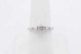 0.68cttw Diamond Ring In 14k White Gold 3.8 Grams Size 7 Eb0225exzsa