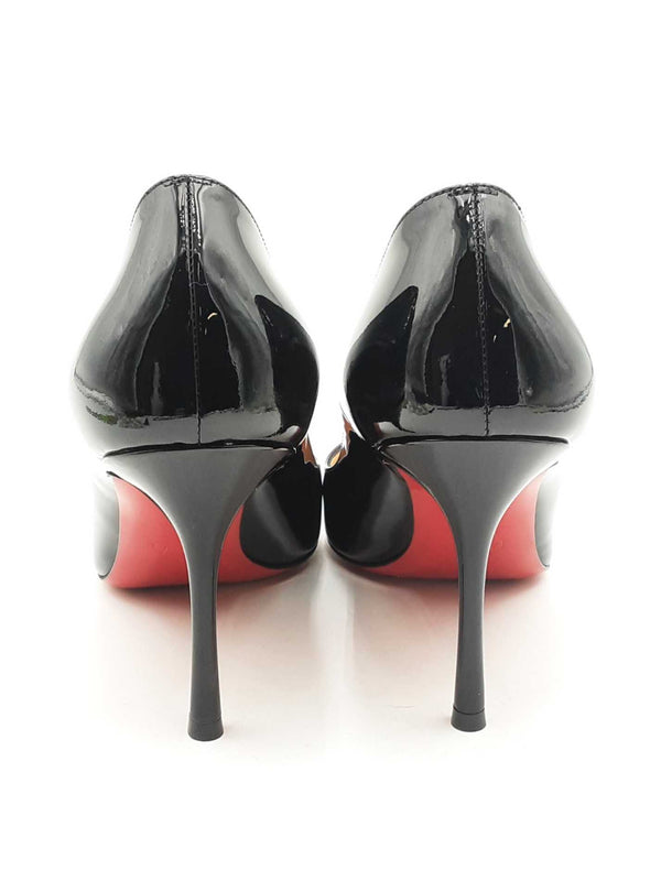 Christian Louboutin Black Patent Leather Heels Size 39 Eb0924lrxsa