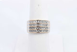 Approx. 0.72ctw Diamond Ring In 10k Yellow Gold 3.9 Grams Size 7 Eb0125lersa