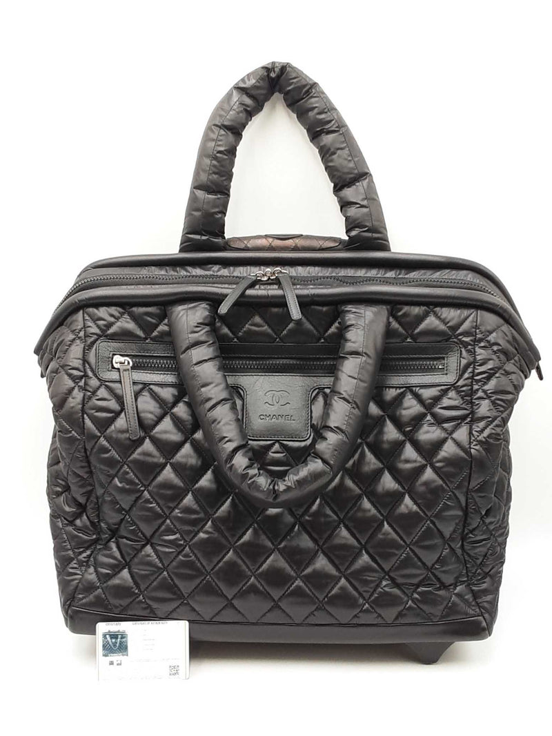 Chanel 2012 Cocoon Diamond Quilted Trolley In Black Sd0925ezxdu